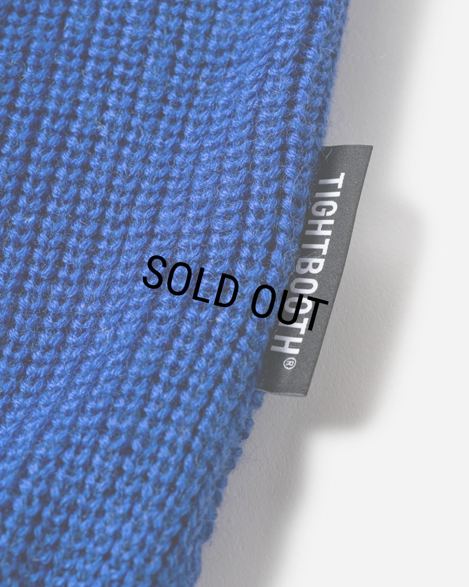 画像4: TIGHTBOOTH/SPLICE KNIT SWEATER（Blue）［ニットセーター-23秋冬］ (4)
