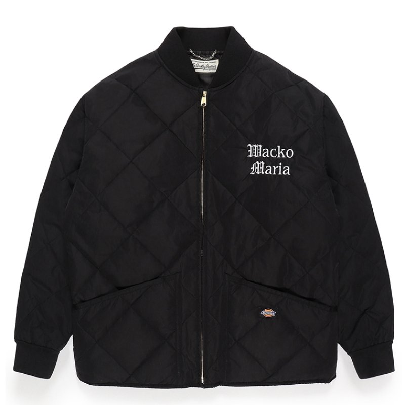 画像1: WACKO MARIA/DICKIES / QUILITED JACKET（BLACK）［キルティングJKT-23秋冬］