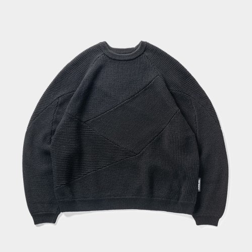 他の写真1: 【30%OFF】TIGHTBOOTH/SPLICE KNIT SWEATER（Black）［ニットセーター-23秋冬］