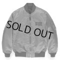 WACKO MARIA/MA-1 FLIGHT JACKET（GRAY）［MA-1フライトJKT-23秋冬］