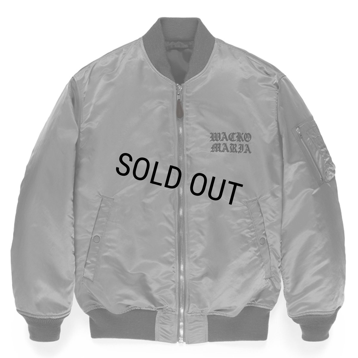 画像1: WACKO MARIA/MA-1 FLIGHT JACKET（GRAY）［MA-1フライトJKT-23秋冬］ (1)