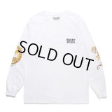 WACKO MARIA/TIM LEHI / LONG SLEEVE T-SHIRT（WHITE）［刺繍+プリント長袖T-23秋冬］