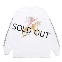 WACKO MARIA/TIM LEHI / LONG SLEEVE T-SHIRT（WHITE）［プリント長袖T-23秋冬］