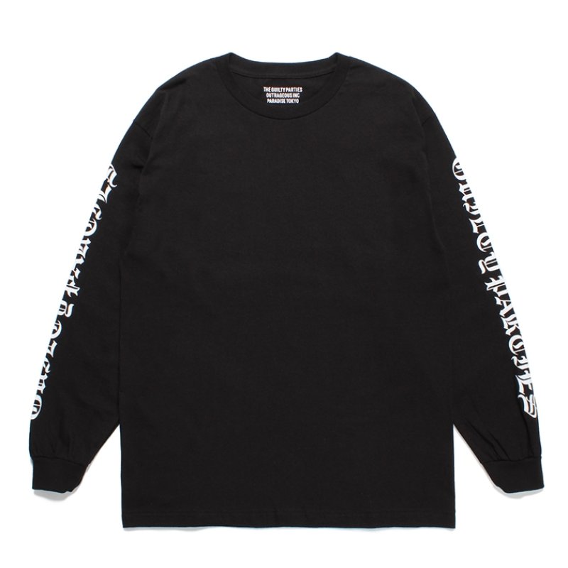 画像1: WACKO MARIA/TIM LEHI / LONG SLEEVE T-SHIRT（BLACK）［プリント長袖T-23秋冬］