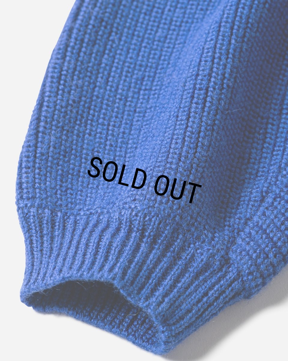 画像5: TIGHTBOOTH/SPLICE KNIT SWEATER（Blue）［ニットセーター-23秋冬］ (5)