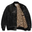 画像2: WACKO MARIA/LEATHER VARSITY JACKET（BLACK）［レザーヴァーシティJKT-23秋冬］ (2)