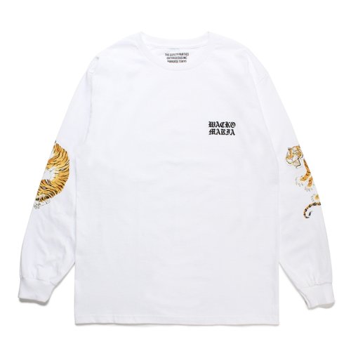 他の写真1: WACKO MARIA/TIM LEHI / LONG SLEEVE T-SHIRT（WHITE）［刺繍+プリント長袖T-23秋冬］