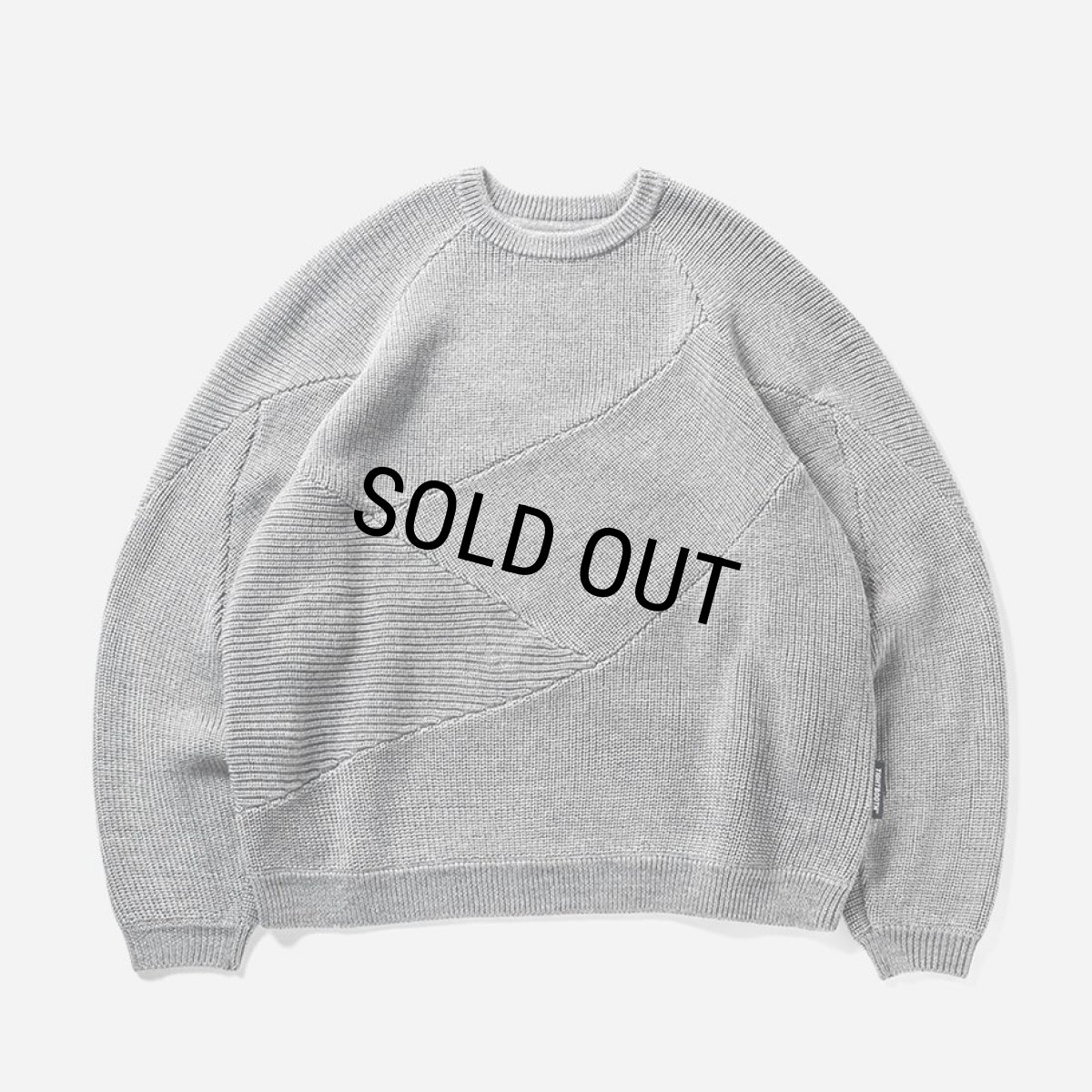 画像1: TIGHTBOOTH/SPLICE KNIT SWEATER（Gray） 【30%OFF】［ニットセーター-23秋冬］ (1)