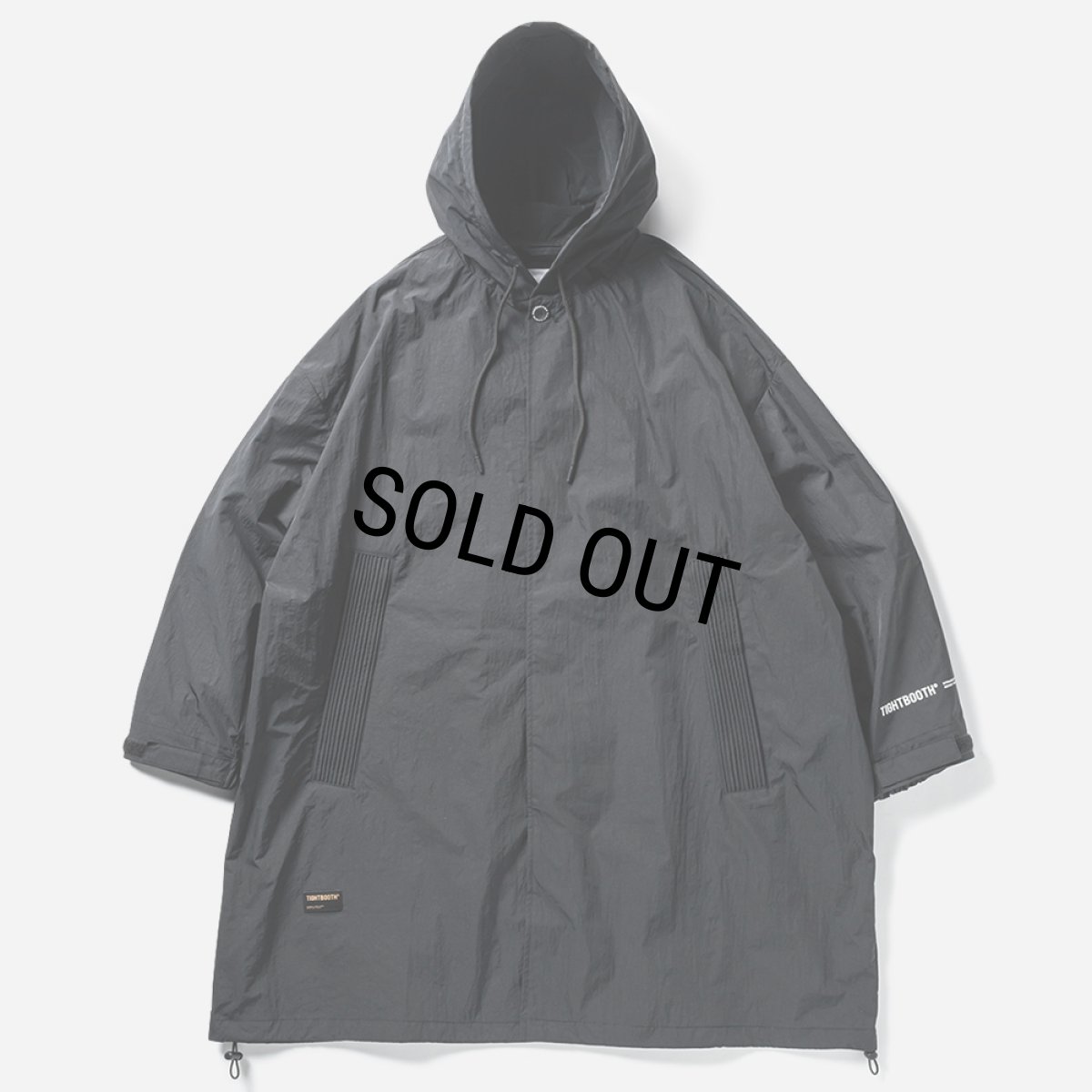 画像2: TIGHTBOOTH/HOODED BIG COAT（Black） 【20%OFF】［フーデッドビッグコート-23秋冬］ (2)