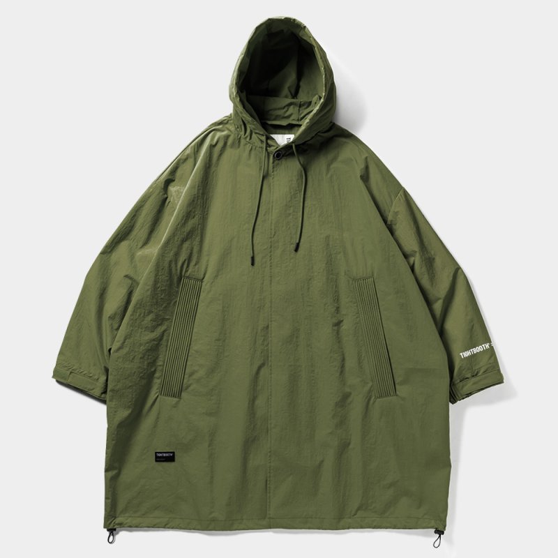 画像1: TIGHTBOOTH/HOODED BIG COAT（Olive）［フーデッドビッグコート-23秋冬］