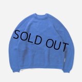 TIGHTBOOTH/SPLICE KNIT SWEATER（Blue）［ニットセーター-23秋冬］