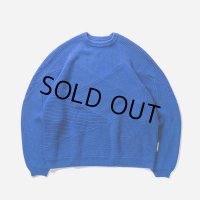 TIGHTBOOTH/SPLICE KNIT SWEATER（Blue）［ニットセーター-23秋冬］