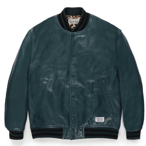 他の写真1: WACKO MARIA/LEATHER VARSITY JACKET（BLUE）［レザーヴァーシティJKT-23秋冬］