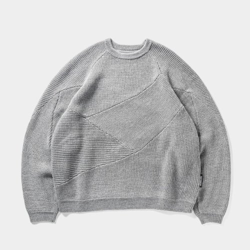 他の写真1: TIGHTBOOTH/SPLICE KNIT SWEATER（Gray） 【30%OFF】［ニットセーター-23秋冬］