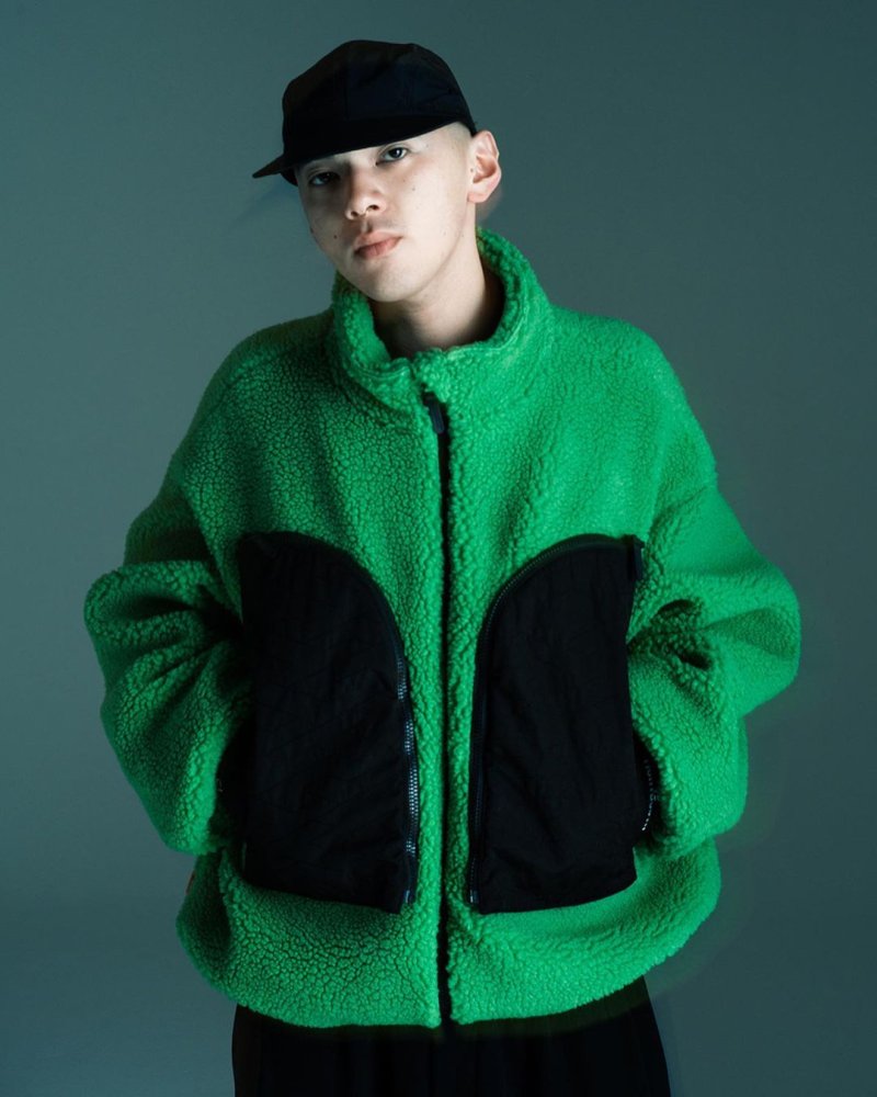 画像3: TIGHTBOOTH/WINDOWS BOA JKT（Light Green） 【30%OFF】［ボアJKT-23秋冬］