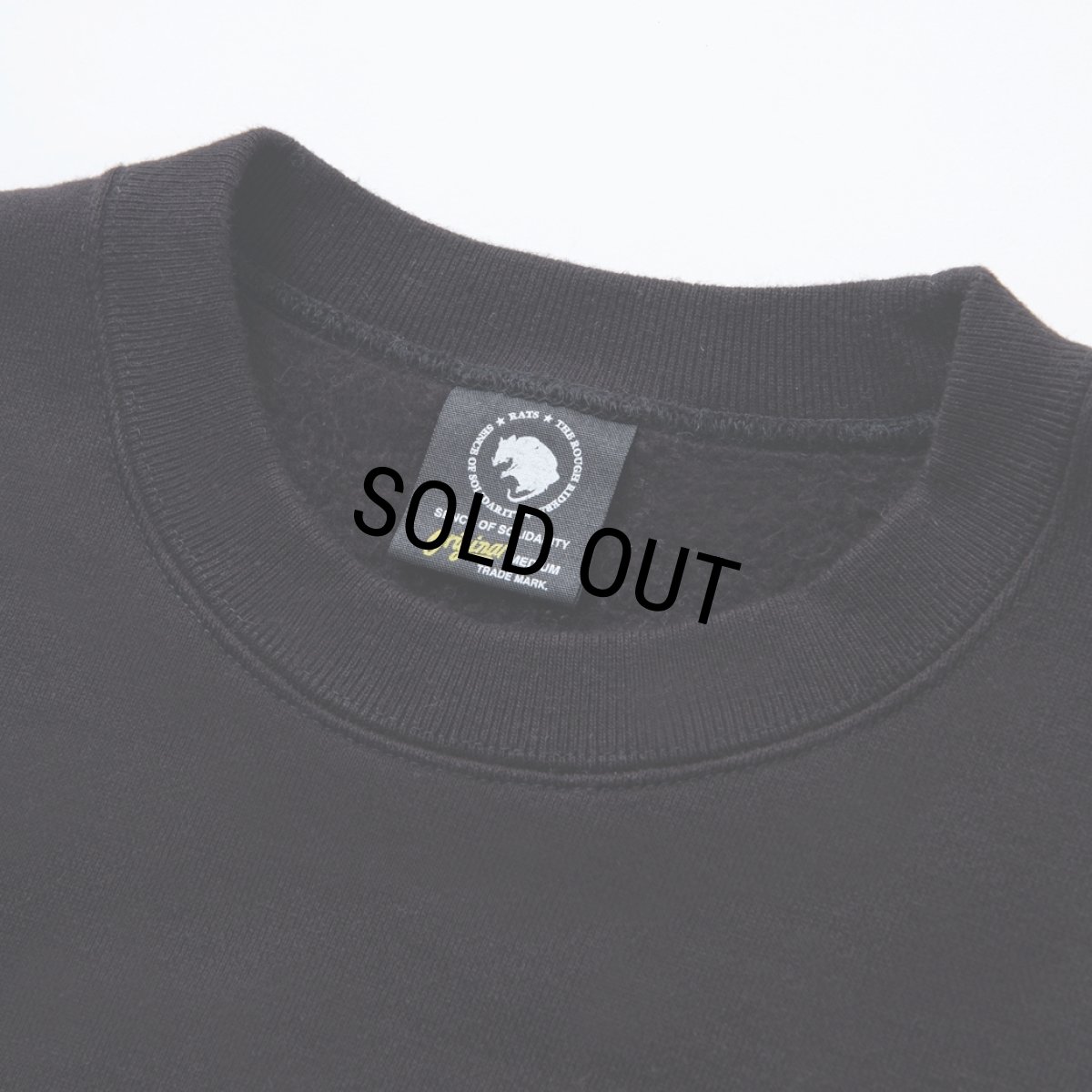 画像3: RATS/CREW NECK SWEAT BAR TAG（BLACK）［クルーネックスウェット-23秋冬］ (3)