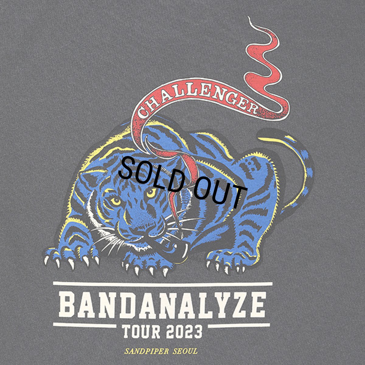 画像5: CHALLENGER/L/S BD TIGER TEE（BLACK）［タイガー長袖T-23秋冬］ (5)