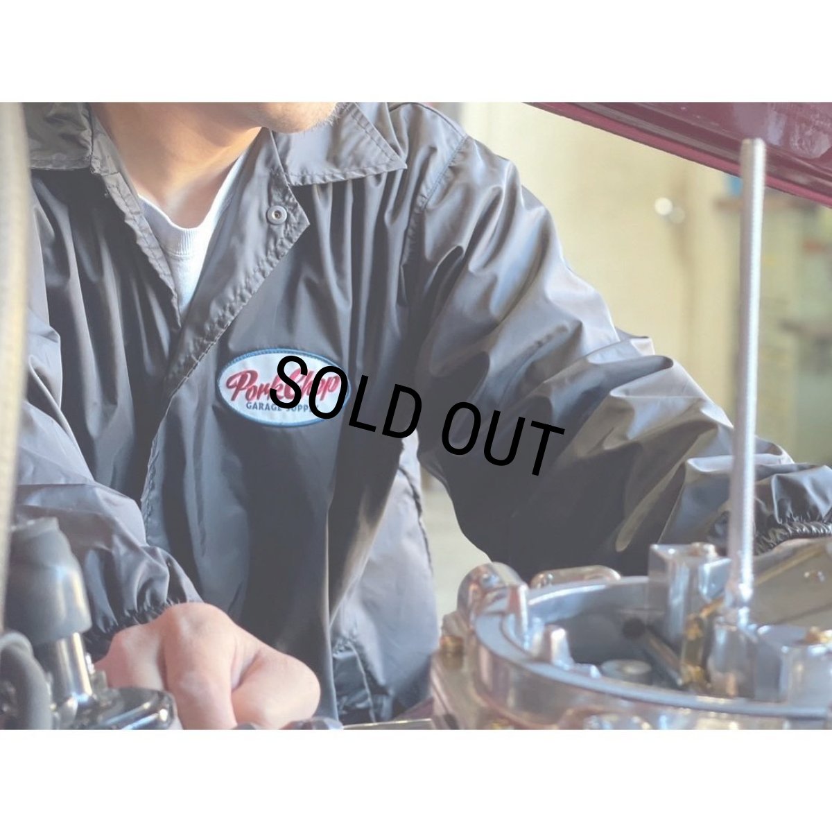 画像7: PORKCHOP/PORK BACK COACH JKT（BLACK/WHITE）［コーチJKT-23秋冬］ (7)