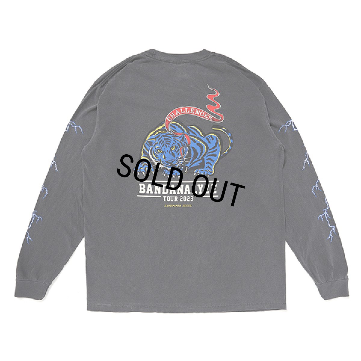画像1: CHALLENGER/L/S BD TIGER TEE（BLACK）［タイガー長袖T-23秋冬］ (1)