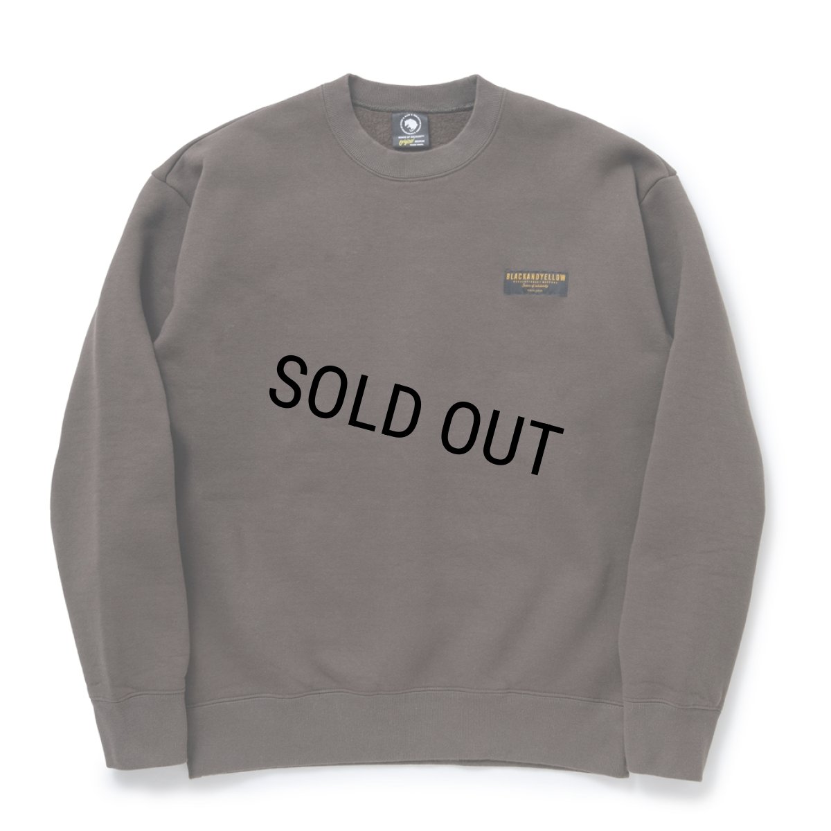 画像1: RATS/CREW NECK SWEAT BAR TAG（KHAKI）［クルーネックスウェット-23秋冬］ (1)