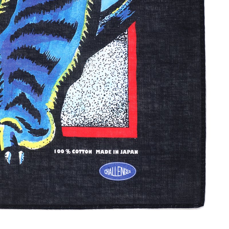 画像2: CHALLENGER/BD TIGER BANDANA（BLACK）［タイガーバンダナ-23秋冬］