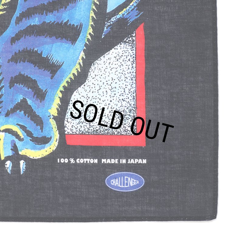 CHALLENGER/BD TIGER BANDANA（BLACK）［タイガーバンダナ-23秋冬