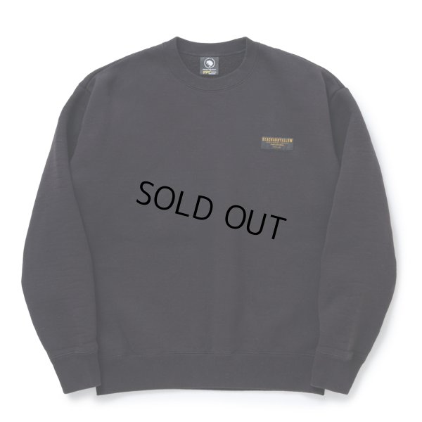 画像1: RATS/CREW NECK SWEAT BAR TAG（BLACK）［クルーネックスウェット-23秋冬］