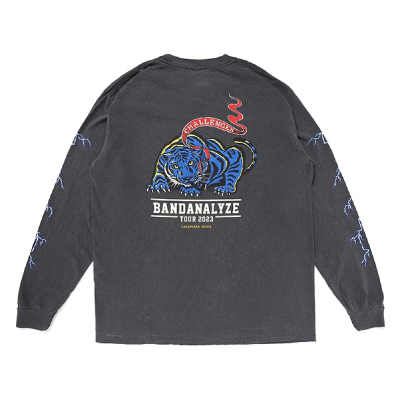 画像2: CHALLENGER/L/S BD TIGER TEE（BLACK）［タイガー長袖T-23秋冬］