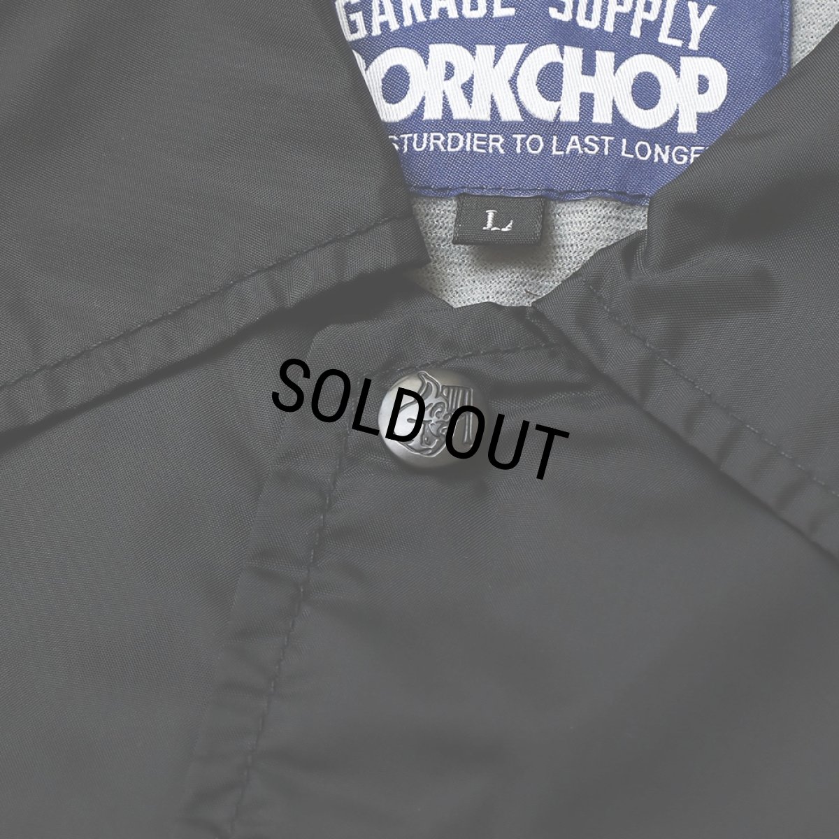 画像4: PORKCHOP/PORK BACK COACH JKT（BLACK/WHITE）［コーチJKT-23秋冬］ (4)