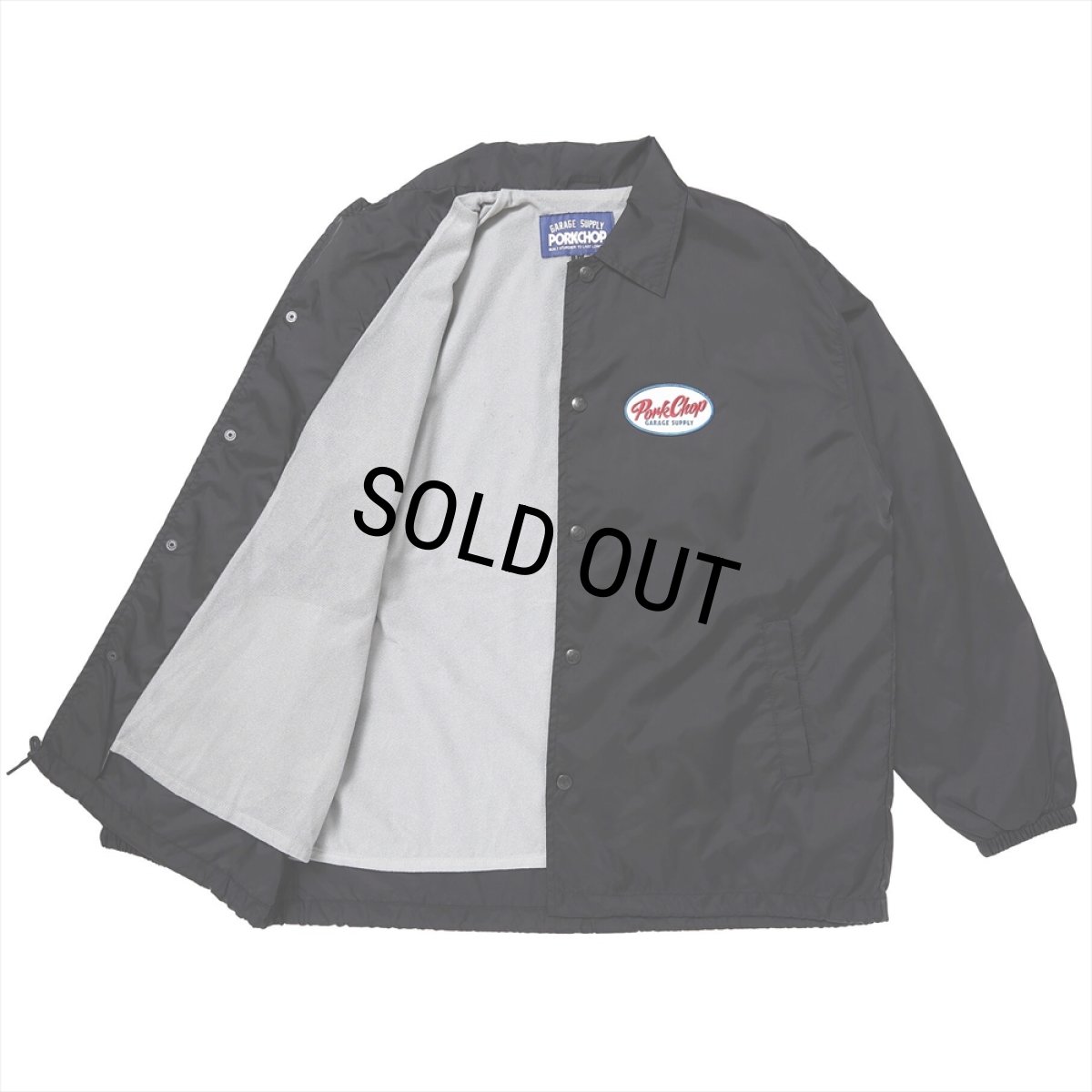 画像3: PORKCHOP/PORK BACK COACH JKT（BLACK/WHITE）［コーチJKT-23秋冬］ (3)