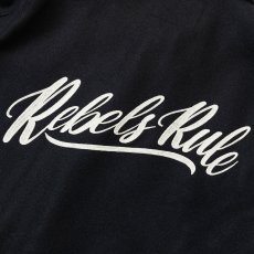 画像7: 【40%OFF】CALEE/MELTON WOOL SPORTS TYPE JACKET＜REBELS RULE＞（BLACK）［メルトンウールスポーツJKT-23秋冬］ (7)