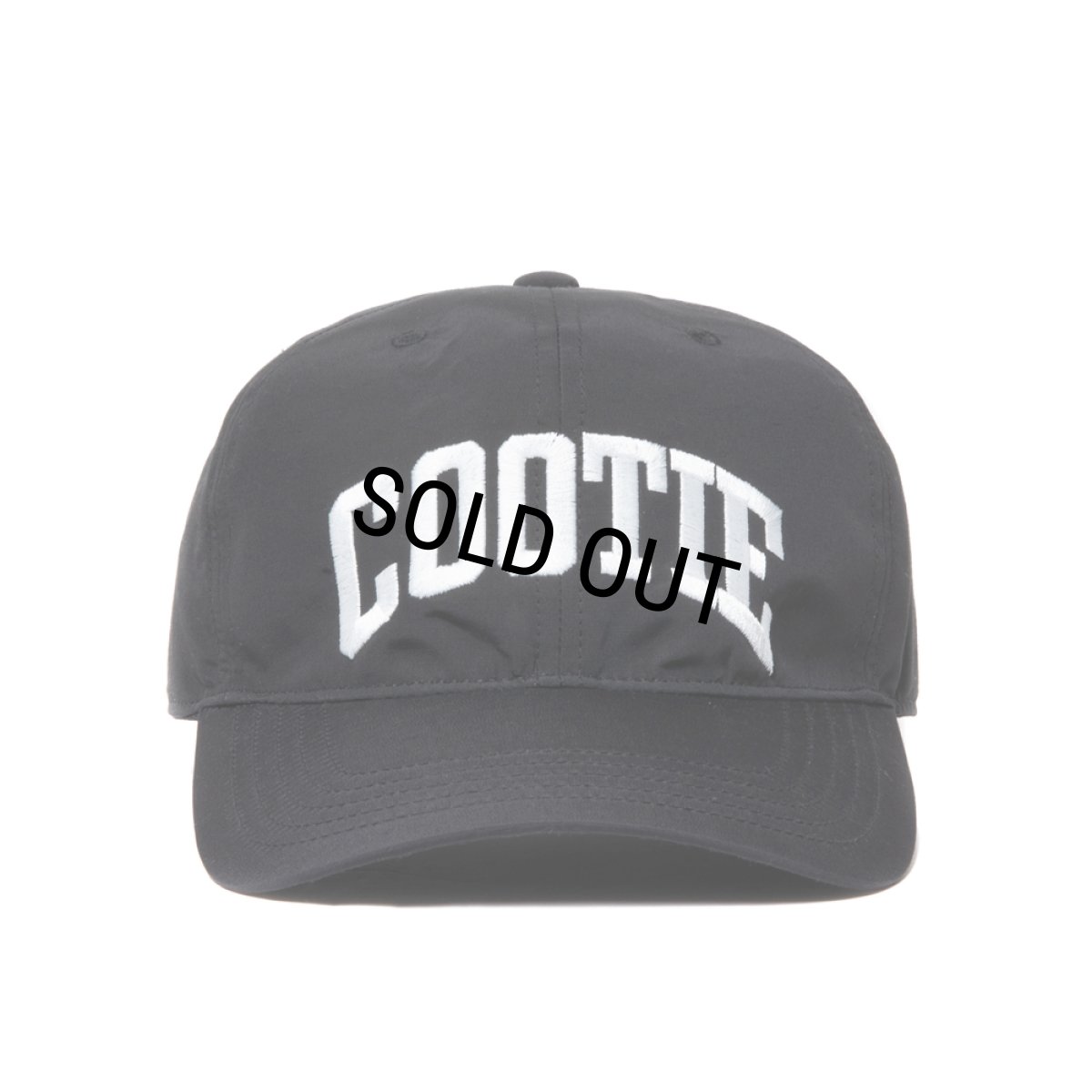 画像1: COOTIE PRODUCTIONS/60/40 Cloth 6 Panel Cap（Black）［6パネルキャップ-23秋冬］ (1)