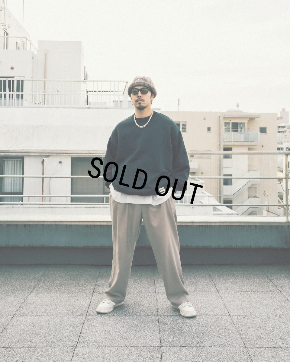 画像2: COOTIE PRODUCTIONS/N/C Terry Sweat Crew（Green）［スウェットクルー-23秋冬］ (2)