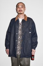 画像3: WACKO MARIA/LEE / DENIM BOA COVERALL（INDIGO）［デニムボアカバーオール-23秋冬］ (3)