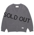 WACKO MARIA/MARBLE MOHAIR KNIT CARDIGAN（PURPLE）［マーブルモヘアカーディガン-23秋冬］
