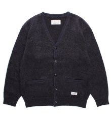 画像1: WACKO MARIA/MARBLE MOHAIR KNIT CARDIGAN（PURPLE）［マーブルモヘアカーディガン-23秋冬］ (1)