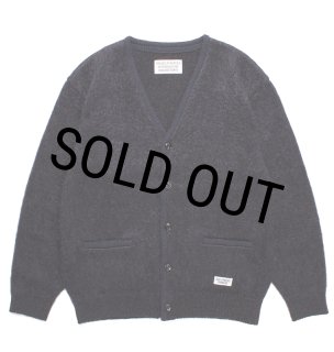 WACKO MARIA/MARBLE MOHAIR KNIT CARDIGAN（PURPLE）［マーブル