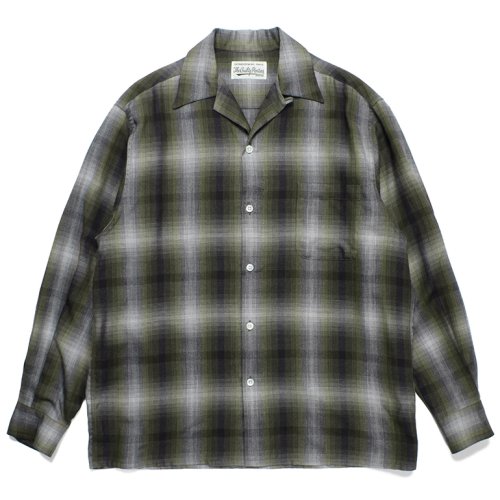 他の写真1: WACKO MARIA/OMBRE CHECK OPEN COLLAR SHIRT（YELLOW）［オンブレチェックオープンカラーシャツ-23秋冬］