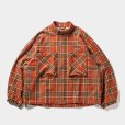 画像1: TIGHTBOOTH/PLAID FLANNEL SWING TOP（Orange） 【30%OFF】［チェックフランネルスウィングトップ-23秋冬］ (1)