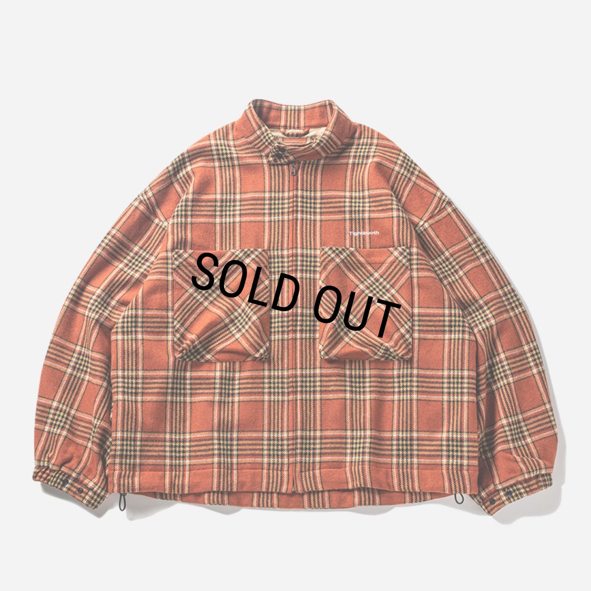画像1: TIGHTBOOTH/PLAID FLANNEL SWING TOP（Orange） 【30%OFF】［チェックフランネルスウィングトップ-23秋冬］ (1)