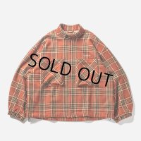TIGHTBOOTH/PLAID FLANNEL SWING TOP（Orange） 【30%OFF】［チェックフランネルスウィングトップ-23秋冬］