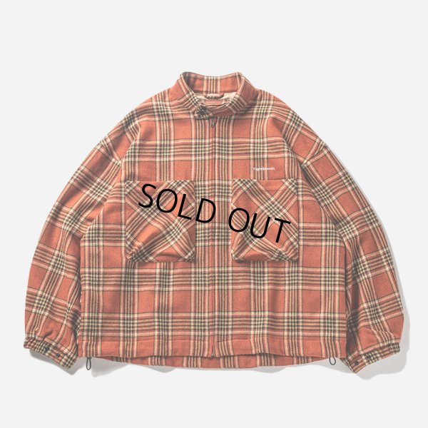 画像1: TIGHTBOOTH/PLAID FLANNEL SWING TOP（Orange） 【30%OFF】［チェックフランネルスウィングトップ-23秋冬］