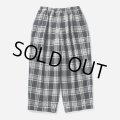 TIGHTBOOTH/PLAID FLANNEL BAGGY SLACKS（Black） 【30%OFF】［チェックフランネルバギースラックス-23秋冬］