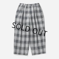 TIGHTBOOTH/PLAID FLANNEL BAGGY SLACKS（Black） 【30%OFF】［チェックフランネルバギースラックス-23秋冬］