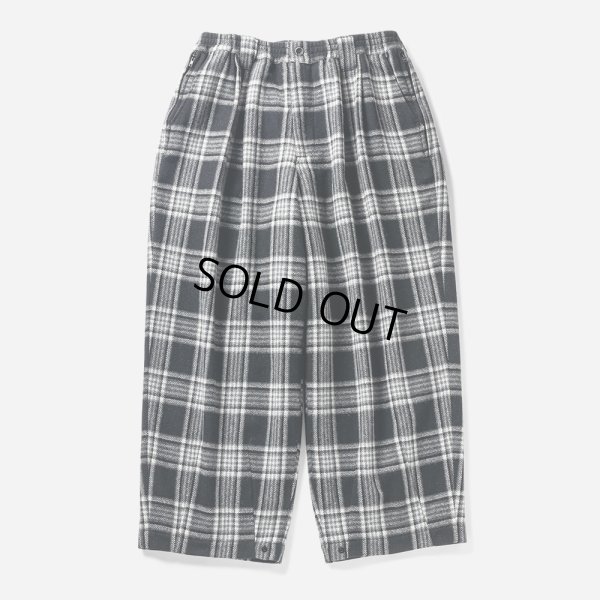 画像1: TIGHTBOOTH/PLAID FLANNEL BAGGY SLACKS（Black） 【30%OFF】［チェックフランネルバギースラックス-23秋冬］