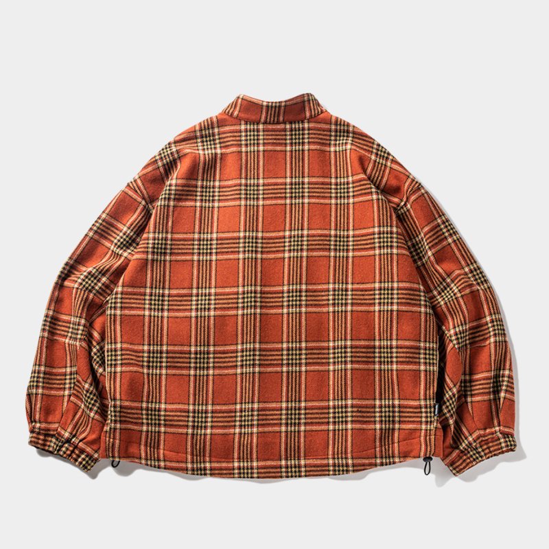 画像2: TIGHTBOOTH/PLAID FLANNEL SWING TOP（Orange） 【30%OFF】［チェックフランネルスウィングトップ-23秋冬］