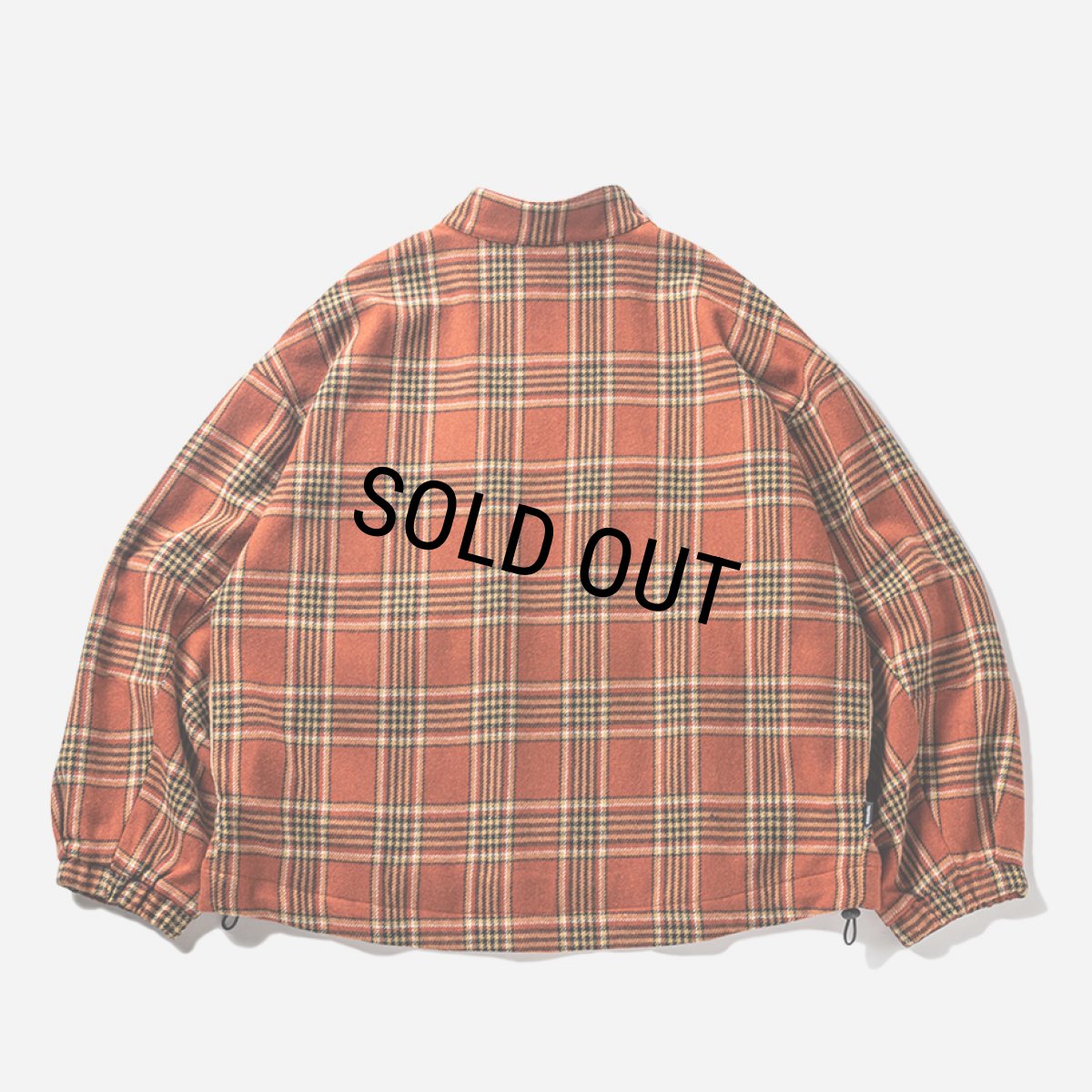 画像2: TIGHTBOOTH/PLAID FLANNEL SWING TOP（Orange） 【30%OFF】［チェックフランネルスウィングトップ-23秋冬］ (2)