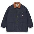 画像1: WACKO MARIA/LEE / DENIM BOA COVERALL（INDIGO）［デニムボアカバーオール-23秋冬］ (1)