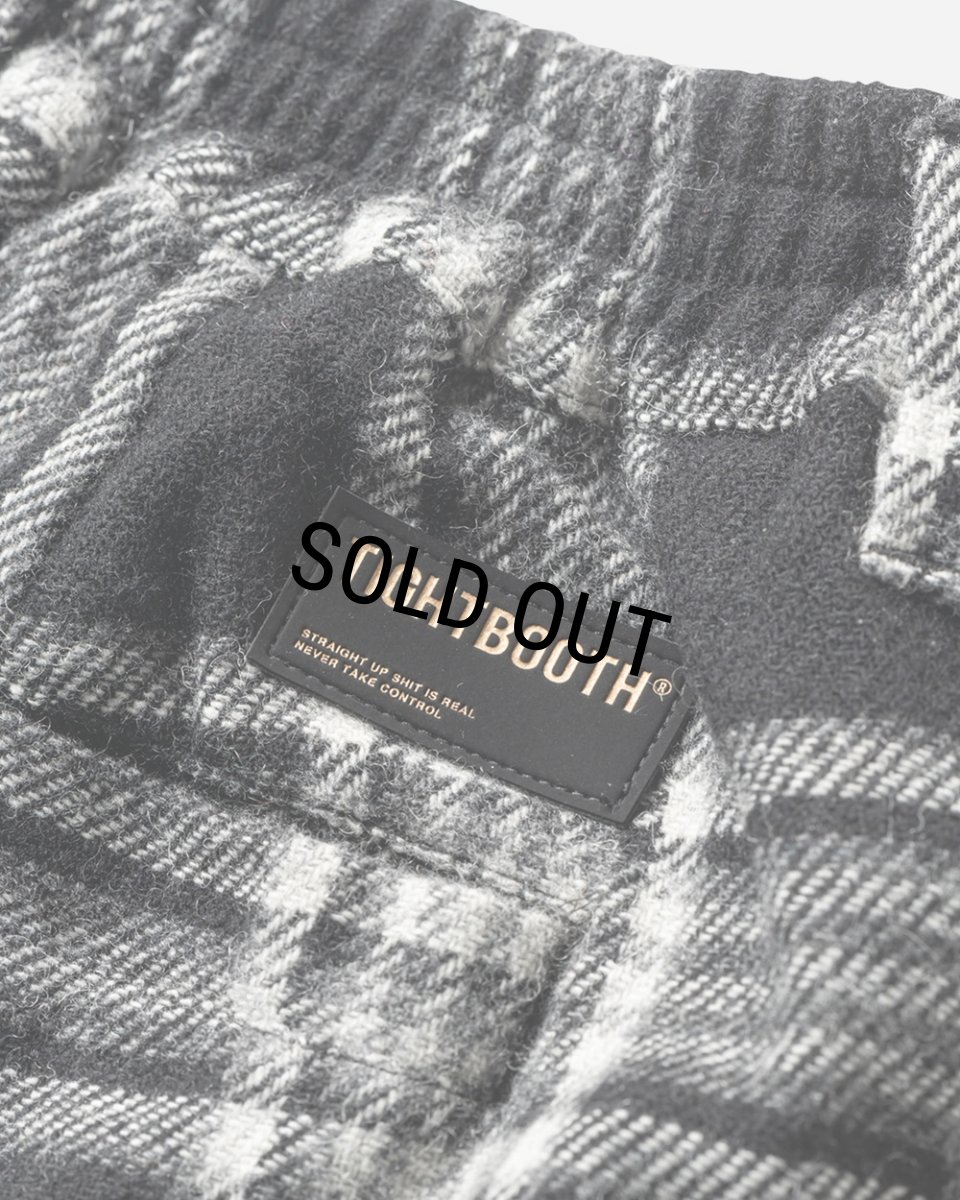 画像10: TIGHTBOOTH/PLAID FLANNEL BAGGY SLACKS（Black） 【30%OFF】［チェックフランネルバギースラックス-23秋冬］ (10)