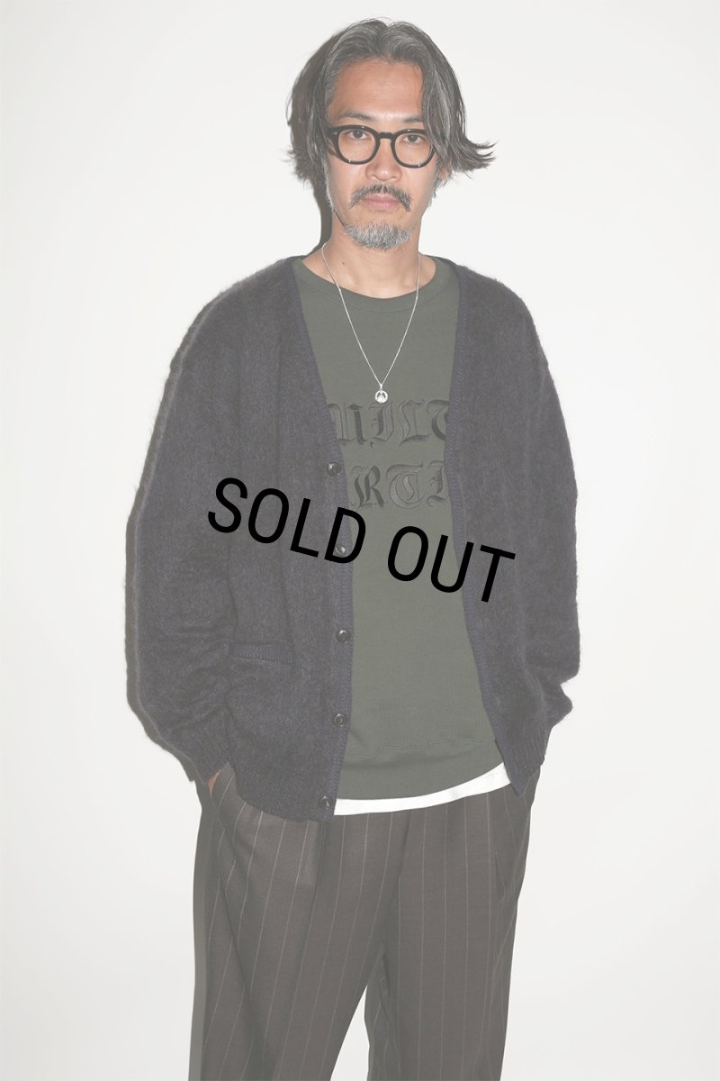 画像3: WACKO MARIA/MARBLE MOHAIR KNIT CARDIGAN（PURPLE）［マーブルモヘアカーディガン-23秋冬］ (3)